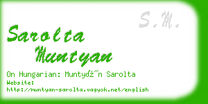 sarolta muntyan business card